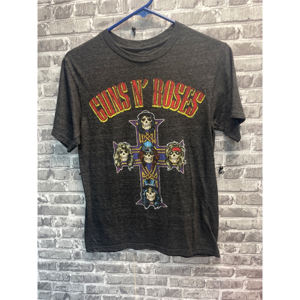 Guns N'‎ Roses Graphic T-Shirt Band Tee Crew Neck Short Sleeve Size S